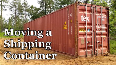 moving shipping container with skid steer|Creative Ways to Move a Shipping Cont.